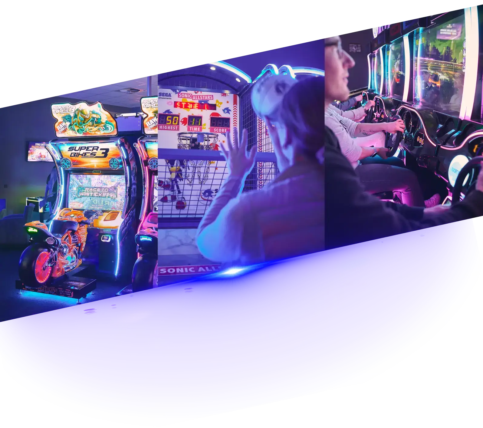 3 verschiedene Spielautomaten